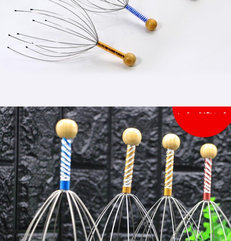 Dụng cụ massage đầu - Dụng cụ mát xa- dụng cụ massage - Cây massage đầu - Cây Massage Đầu Bạch Tuộc Giúp Thư Giãn Giảm Stress