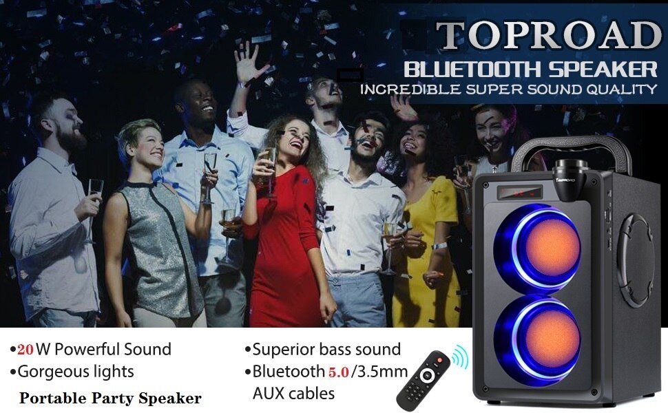 Loa Âm Trần Có Bluetooth-Loa Bluetooth Công Suất Lớn TOPROAD 20W Siêu Bass Hỗ Trợ