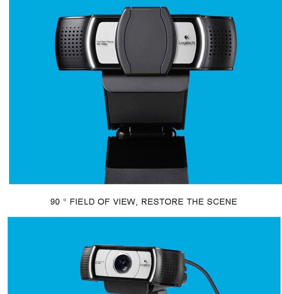 Webcam Logitech C930E C930C - Hàng Nhập Khẩu - Webcam Logitech C930C-930E(960-000976), Video Call Full Hd, Lấy Nét Tự Động, Ống Kính Zeiss Zoom 4x, Dual Mic 9