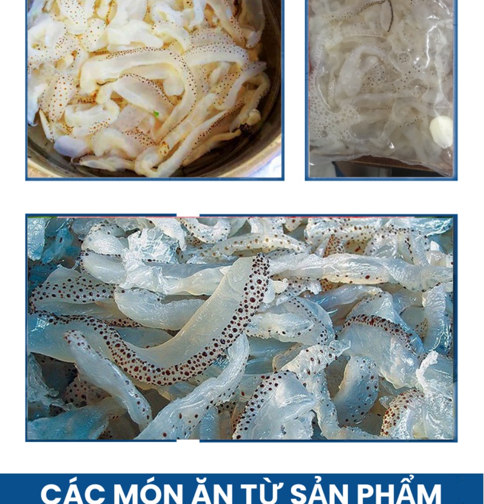 sứa biển tươi nguyên anh đặc sản phú quốc hải sản tươi sống như cá, tôm tươi, mực tươi loại 500gr hải sản nguyên anh. 4