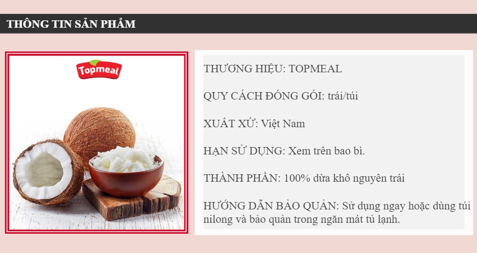 HCM - Dừa khô nguyên trái (trái/gói) - Cơm dày, béo, ngon,... - [Giao nhanh TPHCM]