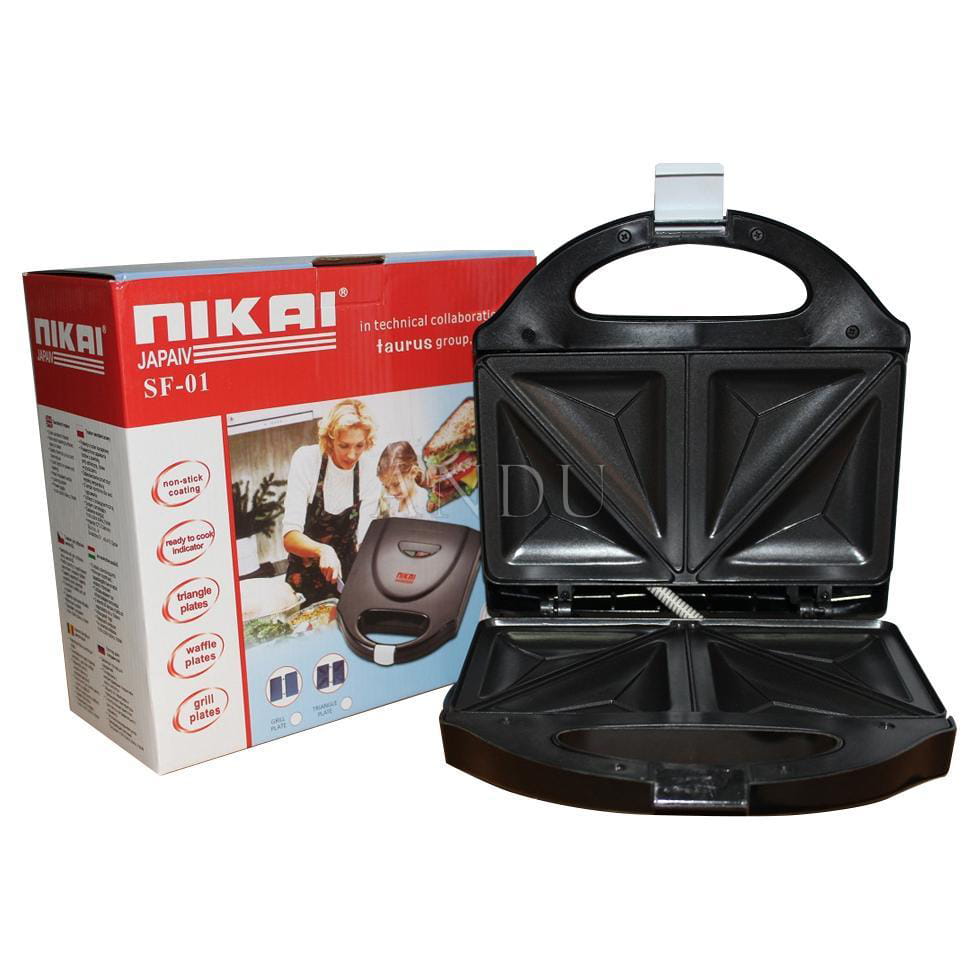 Máy Kẹp Nướng Bánh Mì NIKAI Ép Bánh Sandwich Rán Trứng Làm Đồ Ăn Sáng