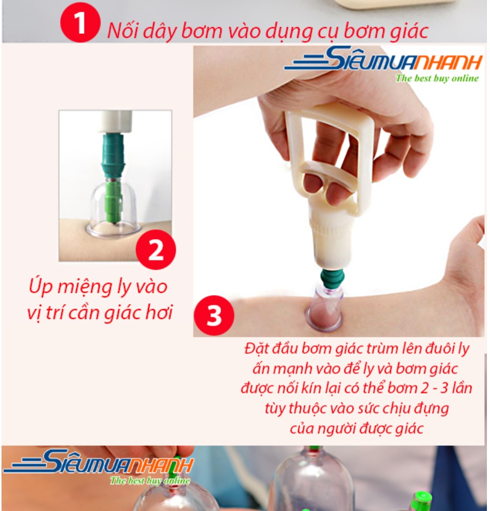 [ XẢ HÀNG ] Dụng cụ giác hơi  Cửa Hàng Bán Thiết Bị Y Tế Bộ Giác Hơi chân không - Bộ Dụng Cụ Giác Hơi 12 Ly Không Dùng Lửa Duy Thành Giác Hơi Ngay Tại Nhà Tiện Lợi