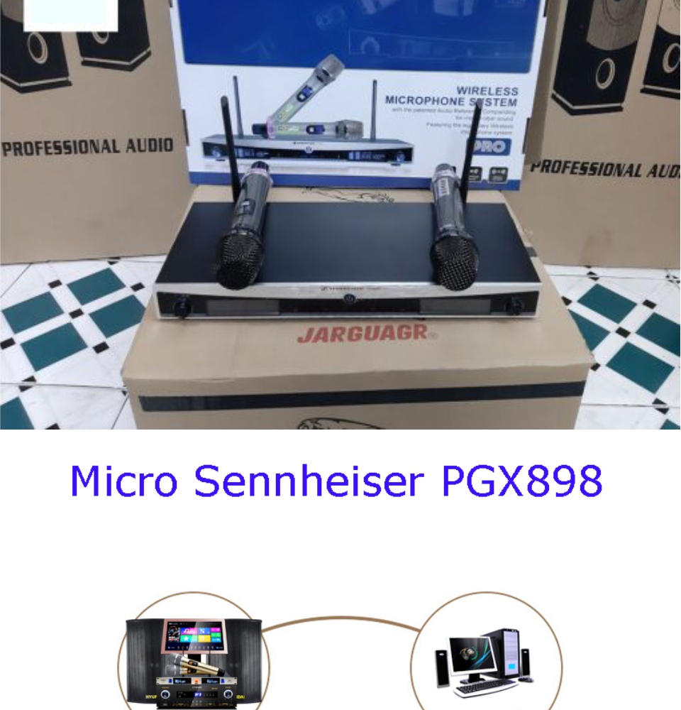 Micro Không Dây SENNHEISER PGX-898-Micro Không Dây Cao Cấp-Giọng Hát Nhẹ Và Trong Sáng Lọc