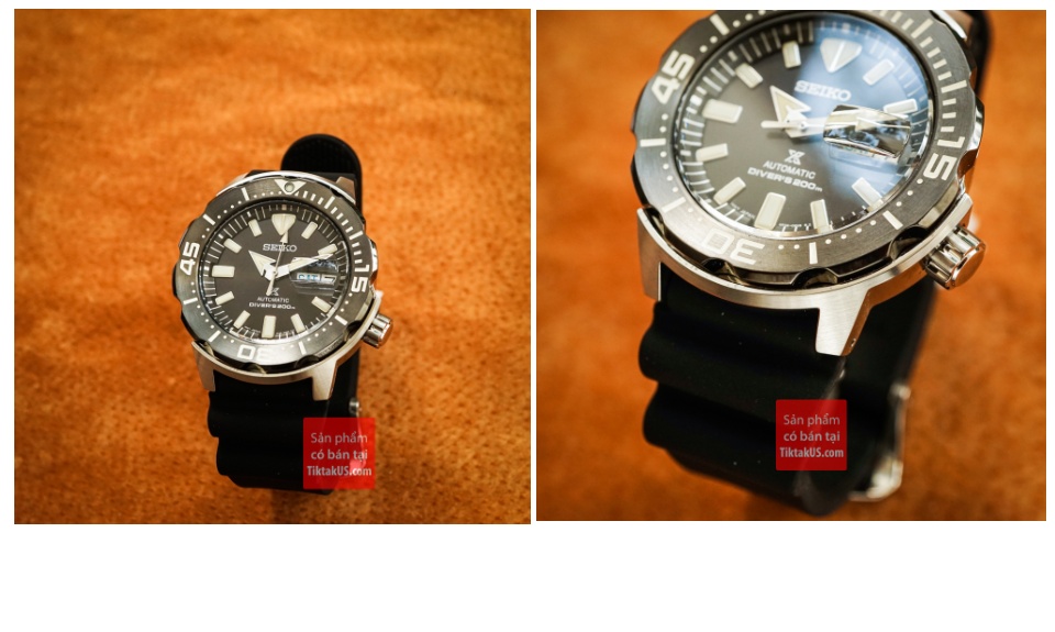 Đồng hồ nam Automatic Seiko Monster Special Edition SRPD27 size 42mm dây  cao su vỏ thép không gỉ chống nước 200m trữ cót 40 tiếng 