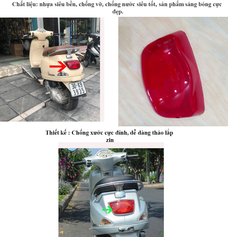 Lắp kính chắn gió Vespa Sprint bán kính chắn gió xe Vespa