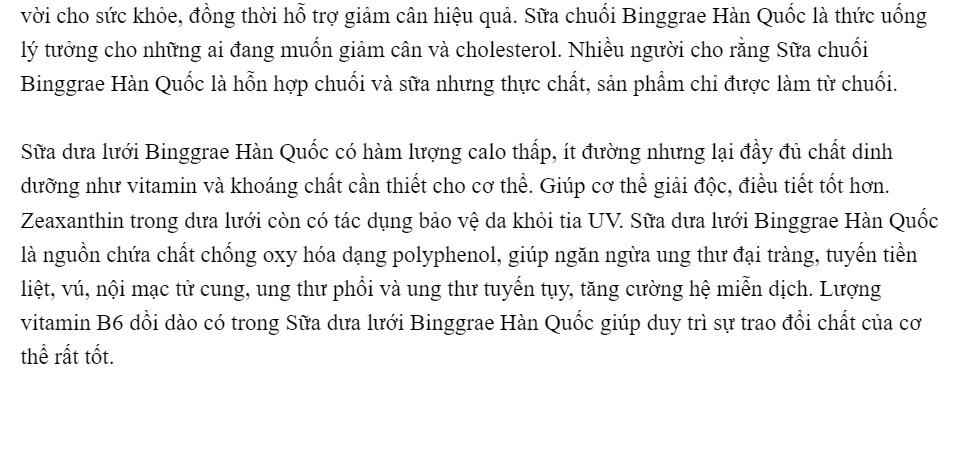 Lốc 6 Hộp Sữa Chuối Binggrae Hàn Quốc Hộp 200ml