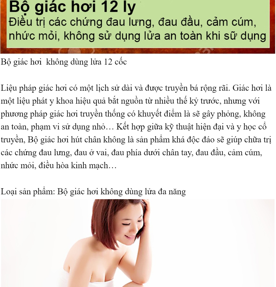 [ XẢ HÀNG ] Dụng cụ giác hơi  Cửa Hàng Bán Thiết Bị Y Tế Bộ Giác Hơi chân không - Bộ Dụng Cụ Giác Hơi 12 Ly Không Dùng Lửa Duy Thành Giác Hơi Ngay Tại Nhà Tiện Lợi