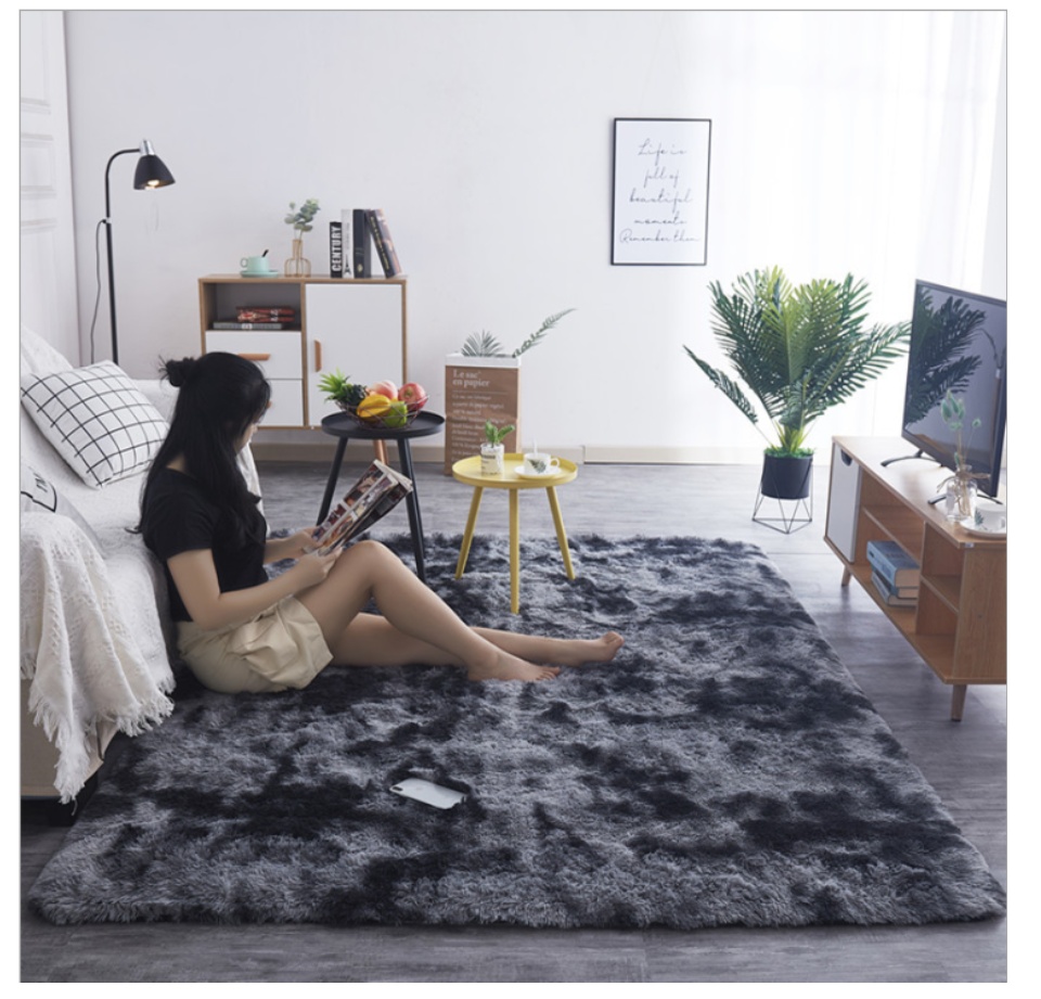 Thảm lông trải sàn FKYFAN  cao cấp phòng khách trang trí nhà cửa thảm