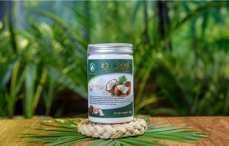 Bột Sữa Dừa Cocofarm nguyên chất không đường
