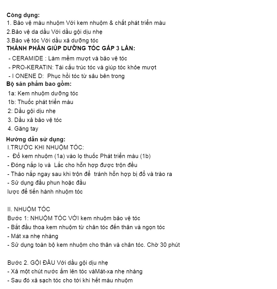 Thuốc nhuộm tóc L'oreal Paris Excellence Creme #3 Dark Brown 172ml (Màu Nâu Đen Tự Nhiên)