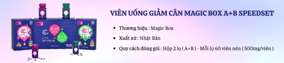 Viên uống giảm cân Magic Box AB Nhật Bản
