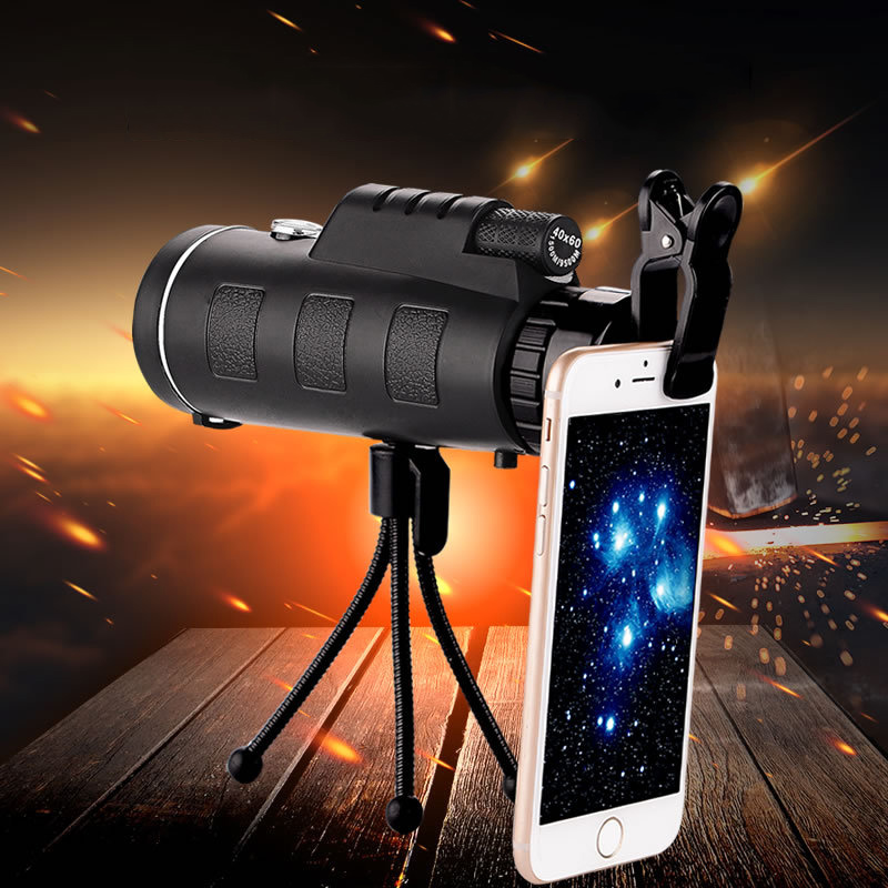 Ong Nhom-Ống nhòm Panda/ Monocular 1 mắt 20x50 nhìn xuyên siêu xa, cực rõ + Tặng kèm kẹp điện thoại