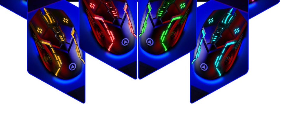 Chuột máy tính chơi game YINDI-G5 hiệu ứng ánh sáng 7 màu DPI 4 cấp