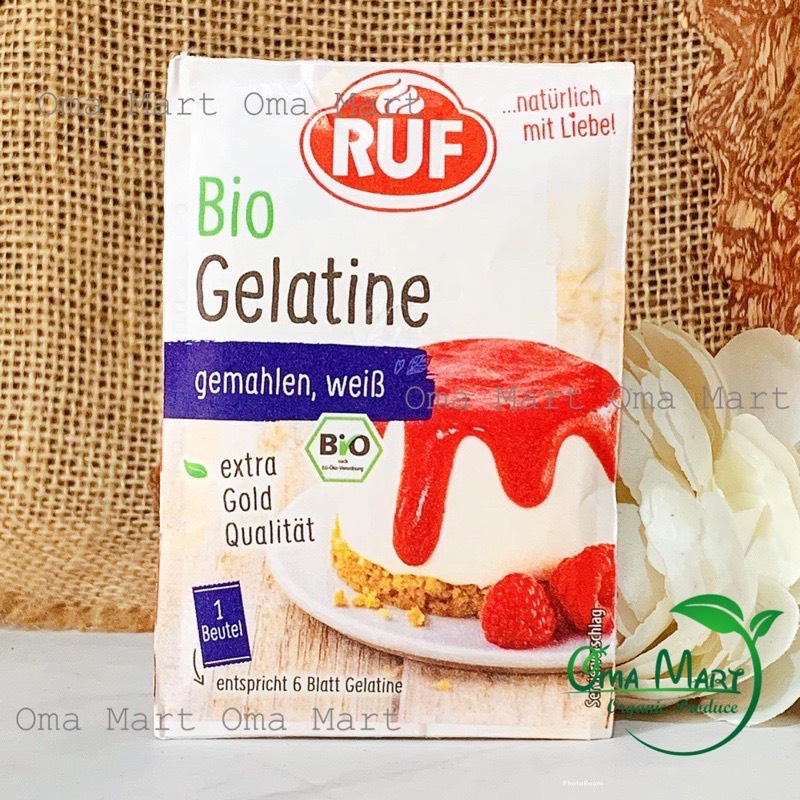 bột gelatine hữu cơ ruf 9g 2