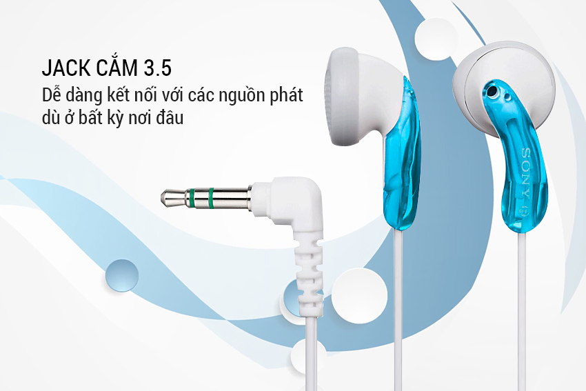 Tai nghe nhét tai có dây Sony MDR-E9LP - Màng loa Neodymium 13.5mm - Dài