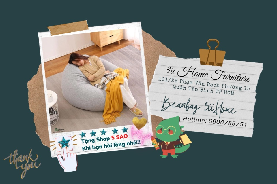 Ghế Lười Hạt Xốp 3ii Home Hàng Xuất Khẩu Chất Lượng Cao Màu Hồng Size M 80x100