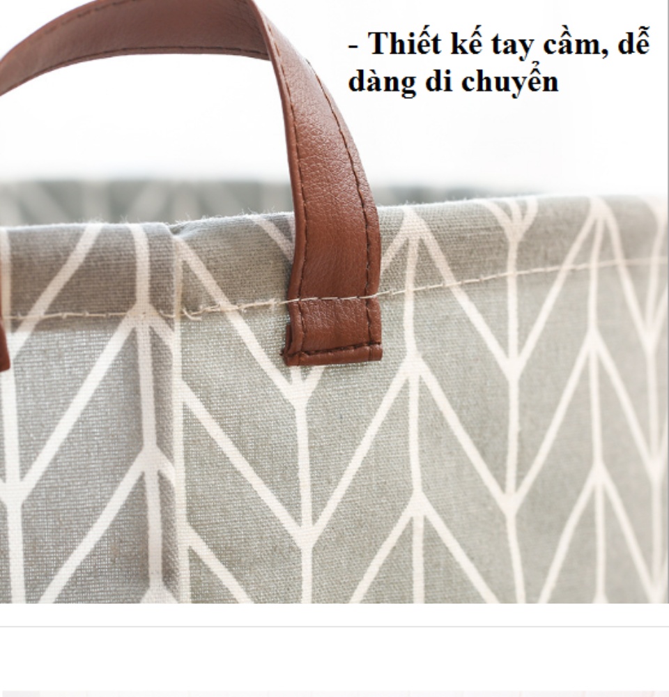 Giỏ đựng quần áo chăn màn đựng đồ chơi đồ giặt đồ dơ siêu rộng đa năng có thể gấp gọn tiện dụng G02-W01