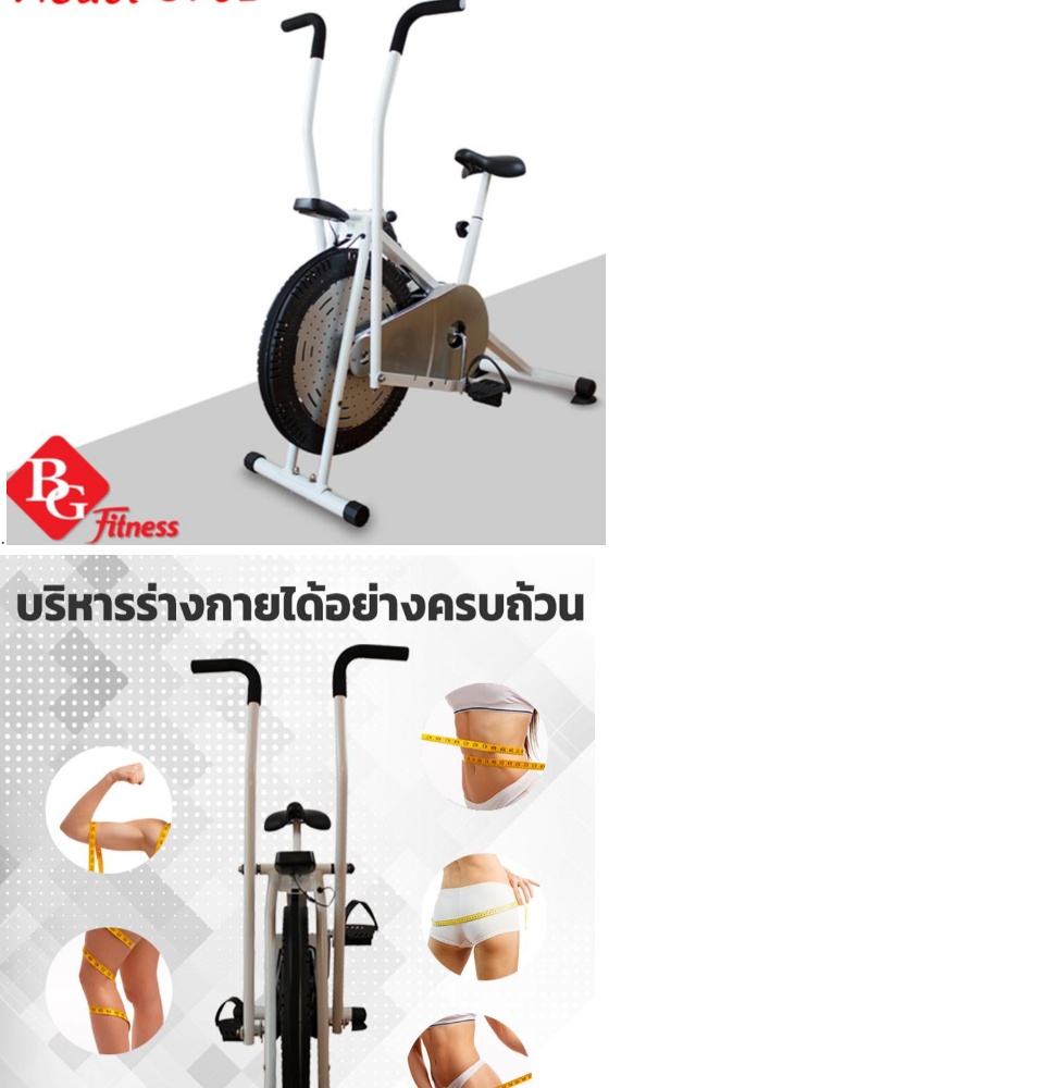 B&G Xe đạp tập thể dục thể thao tay chân kết hợp Air bike 8702