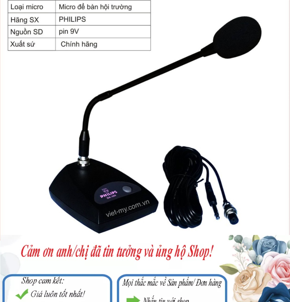 Micro Để Bàn Hội Nghị Giá Rẻ Micro Cổ Ngỗng Có Dây Chuyên Dụng Micro
