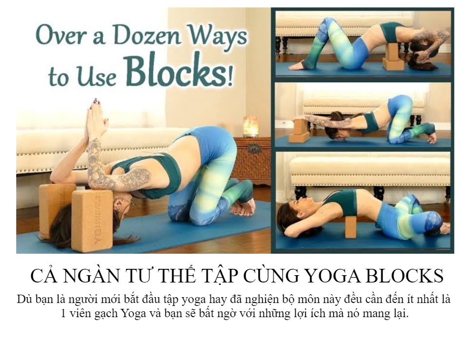 Gạch tập Yoga NA - cao 8.5cm bền không xẹp lún có nhiều màu