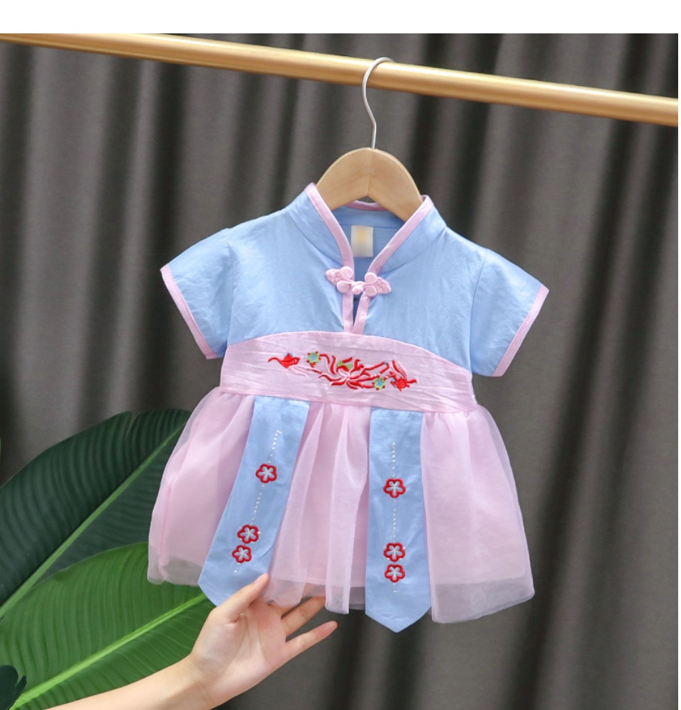 [hcm]váy đầm công chúa hàn quốc dễ thương cho bé gái váy hanbok hàn quốc cho bé từ 5-12kg v47 12