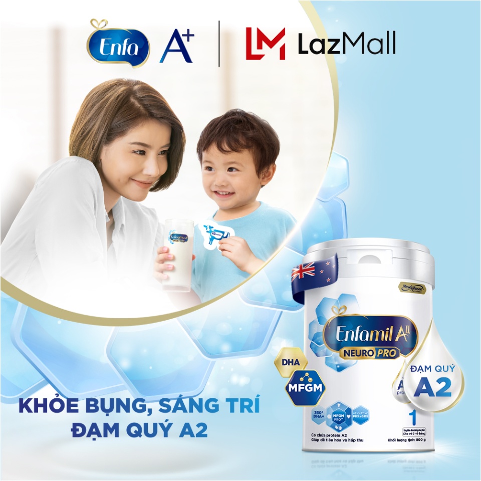 Sữa bột Enfamil A2 Neuropro 1 cho trẻ từ 0-6 tháng tuổi – 800g