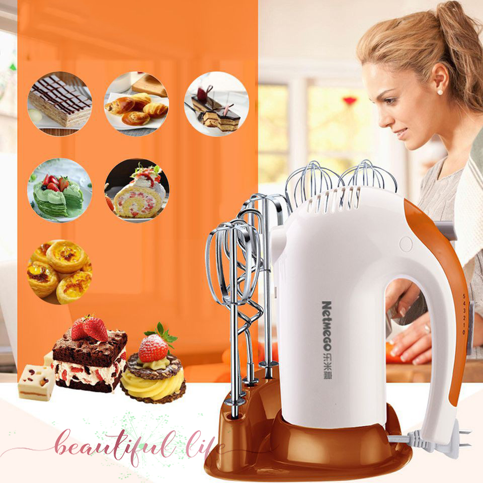 [HCM]Dụng cụ làm bánh Máy Đánh Trứng Cầm Tay Netmego N38D 300W- Máy Đánh Trứng Chất Lượng Cao Giá Tốt
