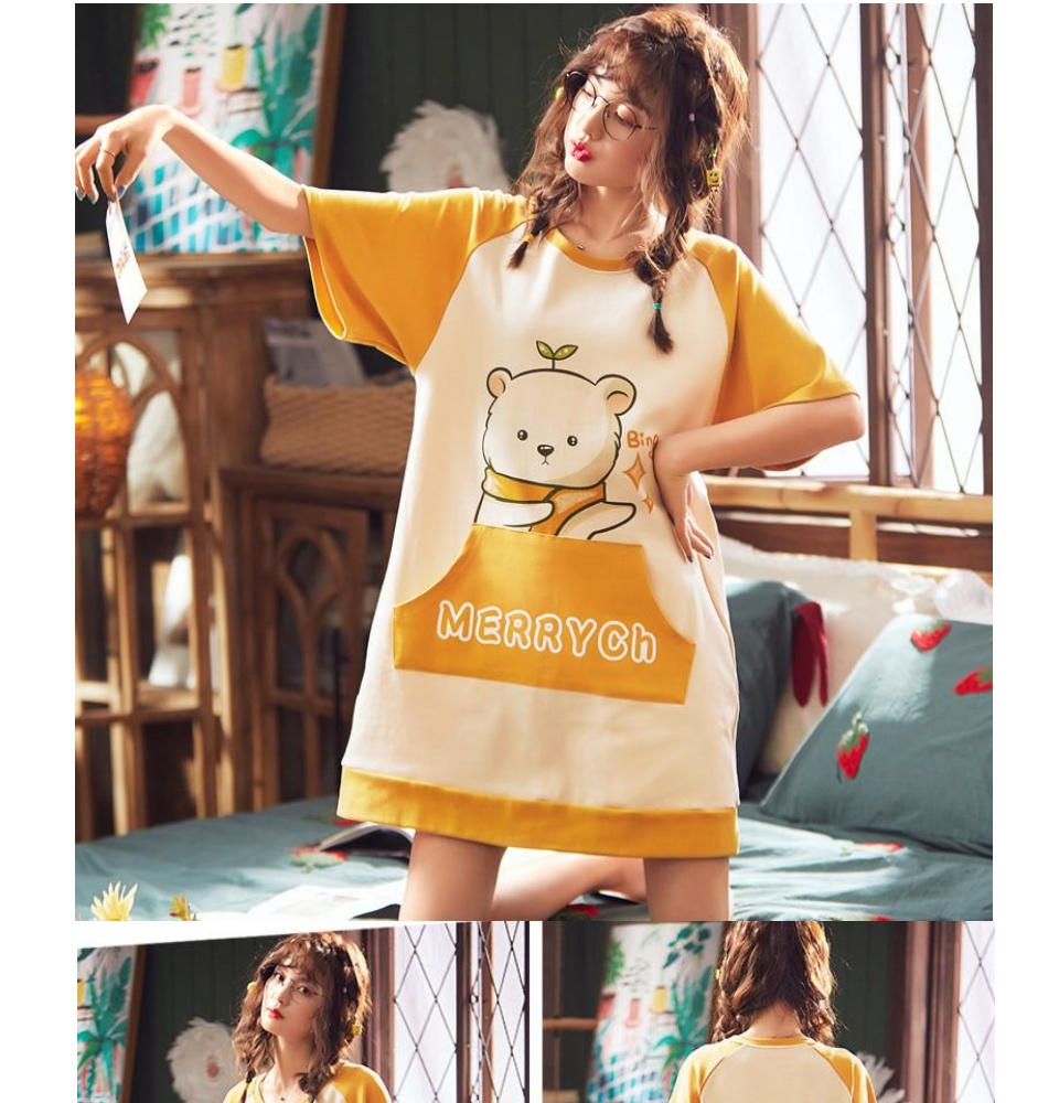 Bộ đồ ngủ pijama dài tay in hình gấu Melody dễ thương phong cách Hàn Quốc cho  nữ - Đồ bộ, pijama nữ mặc nhà | ThờiTrangNữ.vn