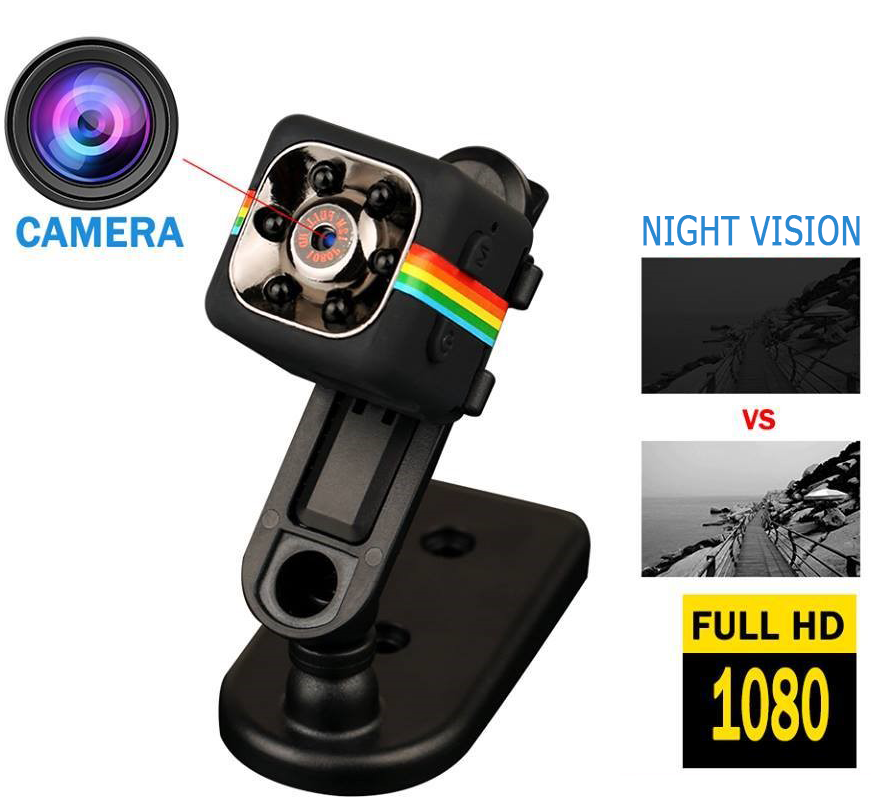 [SALE] Camera giám sát, Camera hành trình xe máy full HD 1080, camera hành trình mini giá rẻ SQ11 (Đen) AD123 [Thao4] 2