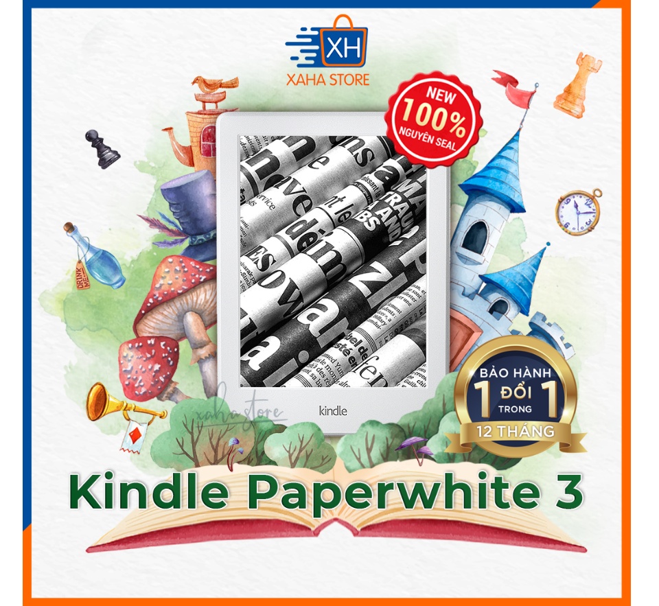 Máy đọc sách Kindle Paperwhite 3 - 7th Generation - Brand New (Kindle Paperwhite 3 e-reader 7th generation and a shockproof bag) 1