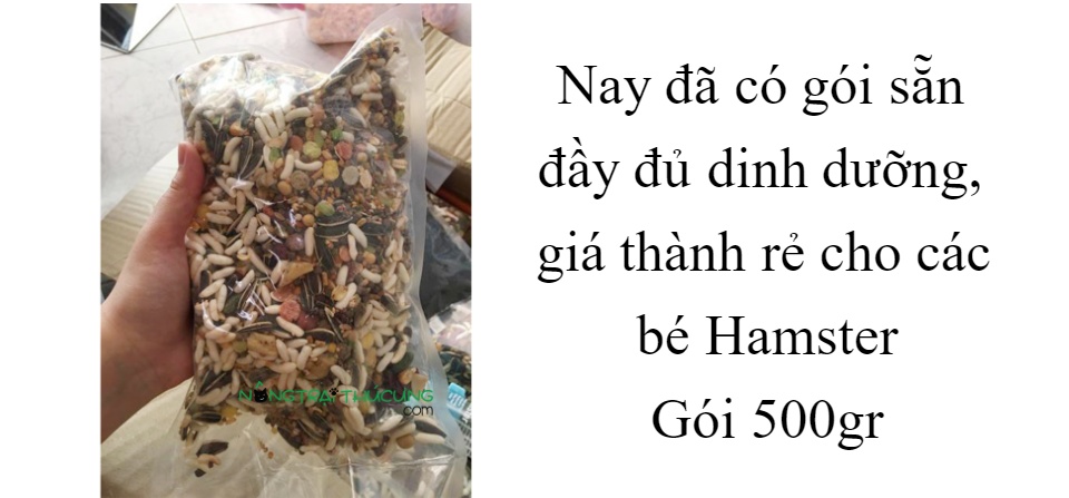 Thức Ăn Ngũ Cốc LOẠI NGON dành cho Hamster - Gói 500gr -