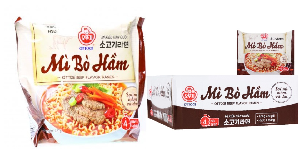Mì Bò hầm Ottogi gói 120gr