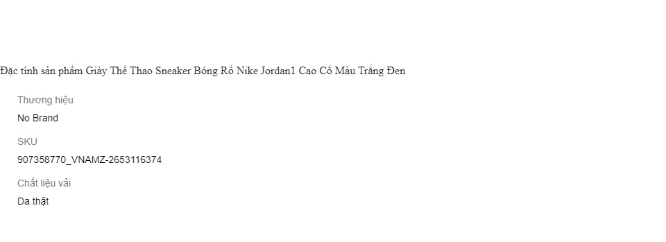 GIÀY NIKE JORDAN ĐEN TRẮNG CAO CỔ HÀNG CAO CẤP