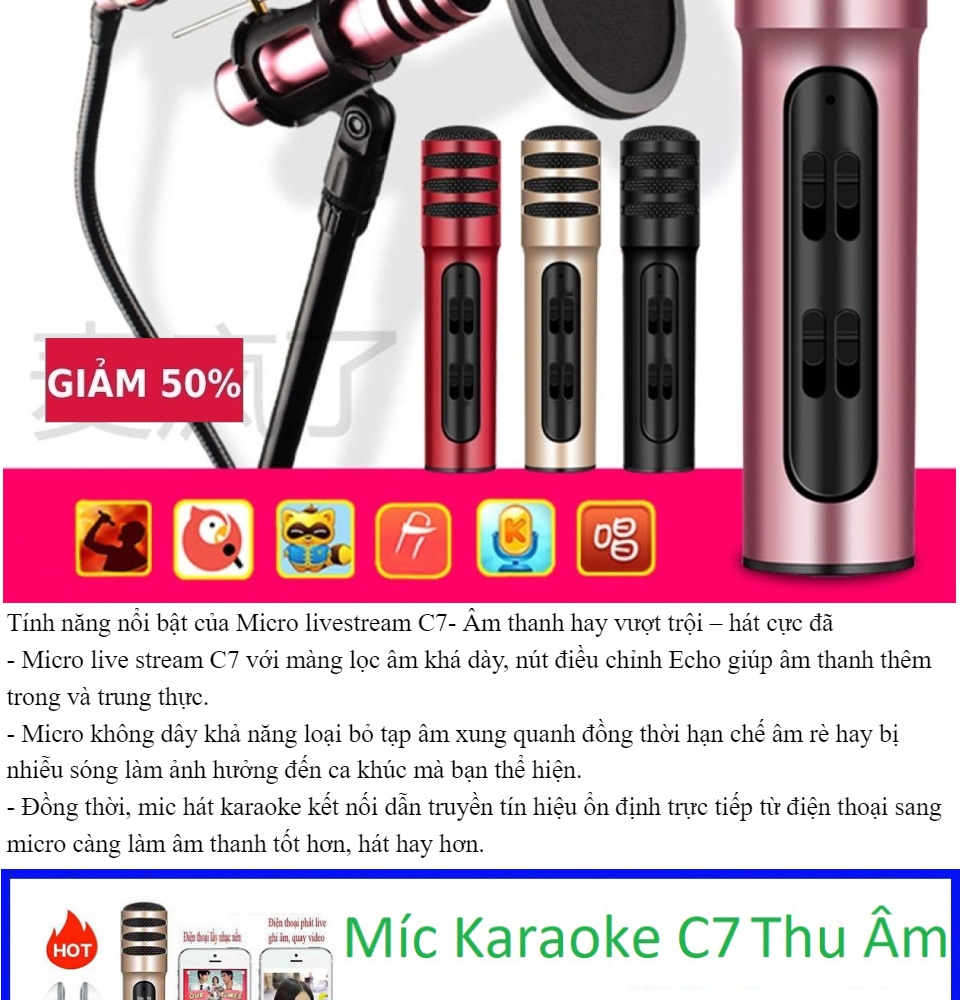 Mic thu âm chuyên nghiệp Mic karaoke Mic thu âm trên điện thoại thiết bị