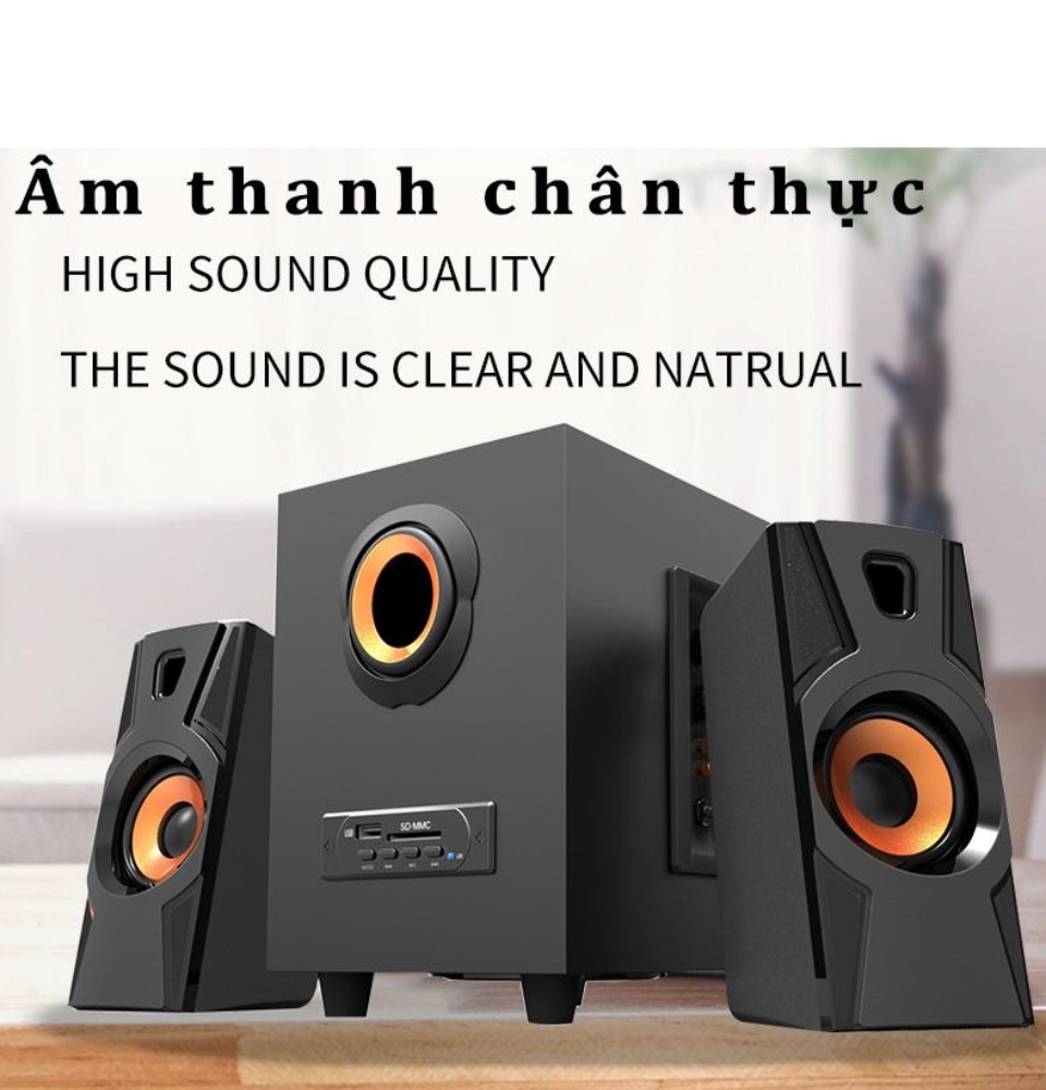 Loa Bluetooth vi tính loa mini có remote nghe Điện Thoại Máy Tính Laptop PKCB