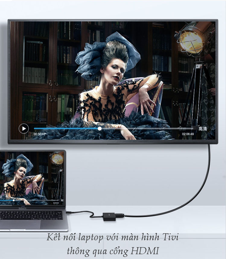 Bộ chuyển đổi USB Type C sang HDMI/VGA hình ảnh 3D 4kx2k 30HZ, độ phân giải 1920x1080P 60HZ cho MacBook, các thiết bị hỗ trợ cổng USB type C... dài 10-15cm UGREEN CM162 Bộ chuyển đổi USB Type C sang HDMI/VGA hình ảnh 3D 4kx2k 30HZ, độ phân giải 1920x1080P 60HZ cho MacBook, các thiết bị hỗ trợ cổng USB type C... dài 10-15cm UGREEN CM162