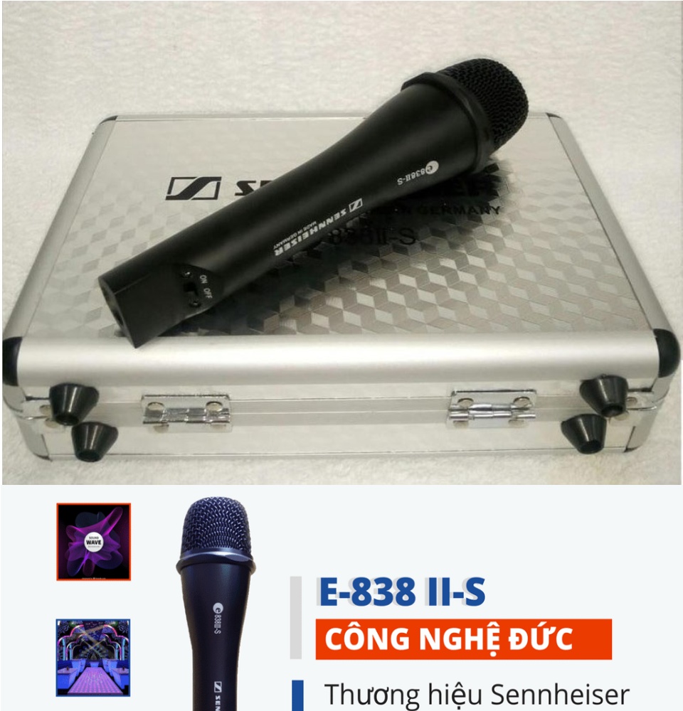 Micro Có Dây Hát Karaoke Cao Cấp Sennheiser 838 II - S | Mua Ngay