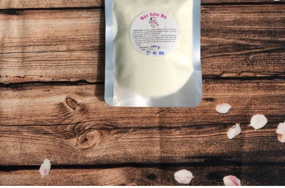 Bột Sữa Dê  /Bò Handmade - Dưỡng Trắng, Cấp Ẩm