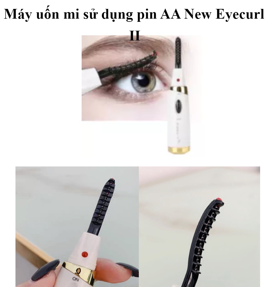 Máy uốn mi làm cong mi dụng cụ chải mi chuốt mi cong Eyecurl pin sạc chính hãng
