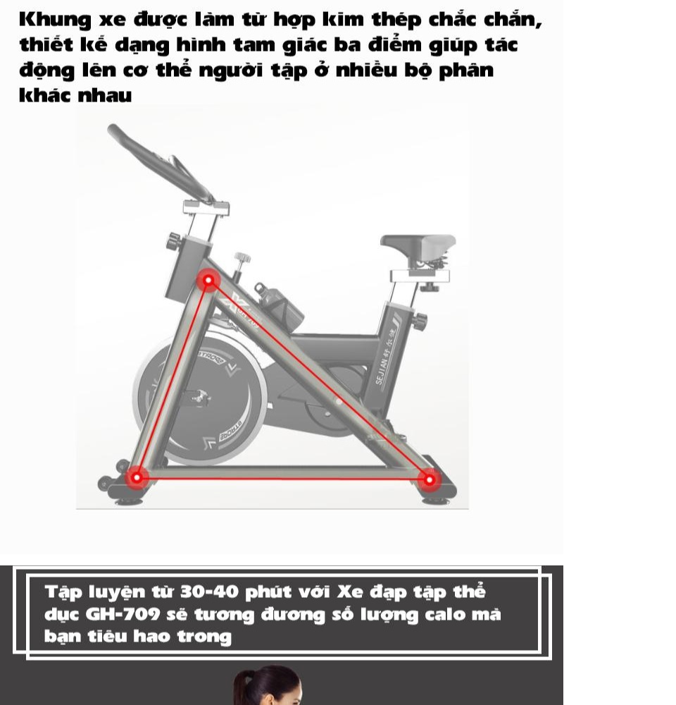Xe đạp tập thể dục SEJAN GH-709