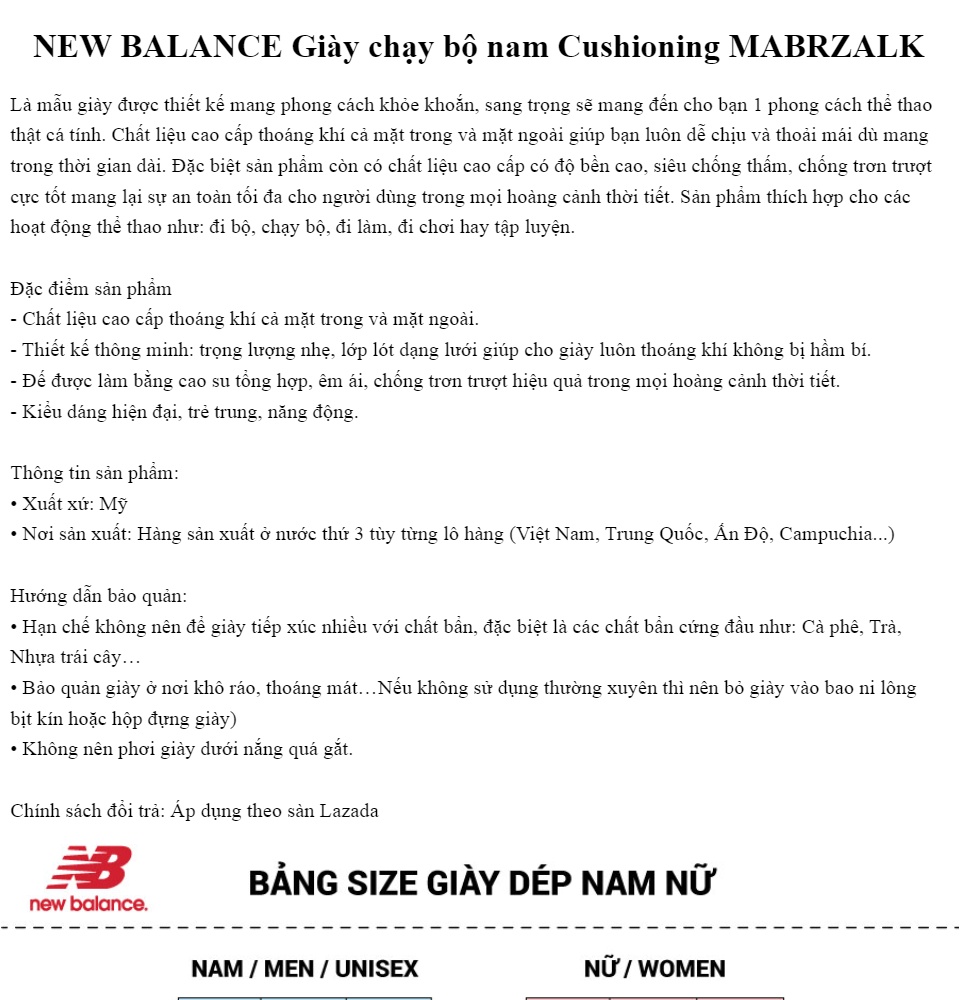 nam Cushioning MABRZALK 
