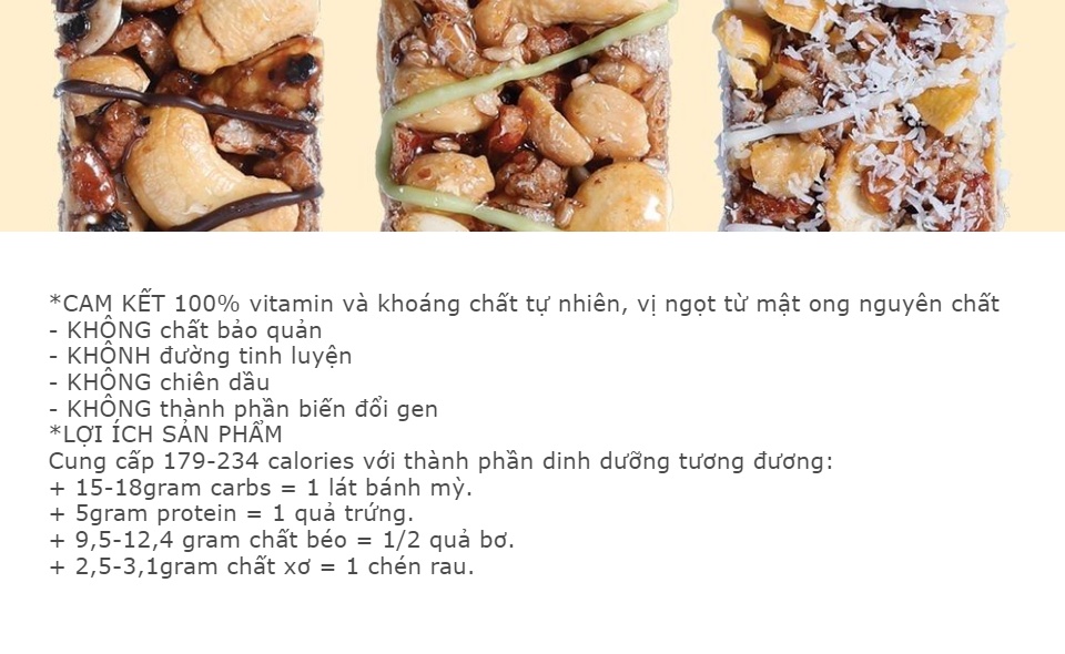 Hộp 6 Thanh Năng Lượng Fitto Sô Cô La, Trà Xanh, Dừa Begin 365