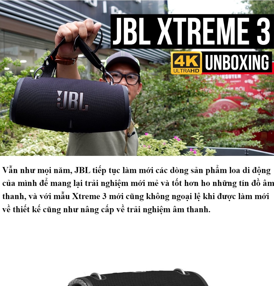 Loa Bluetooth JBL Xtreme 3 Loa Công Suất Lớn Công Nghệ Hiện Đại Chất Âm
