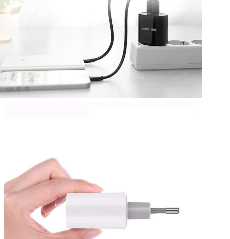 Sạc 2 cổng USB-A UGREEN CD104 - Dòng sạc tối đa 3.4A (Tối đa 2.4A mỗi cổng) Sạc 2 cổng USB-A UGREEN CD104 - Dòng sạc tối đa 3.4A (Tối đa 2.4A mỗi cổng)