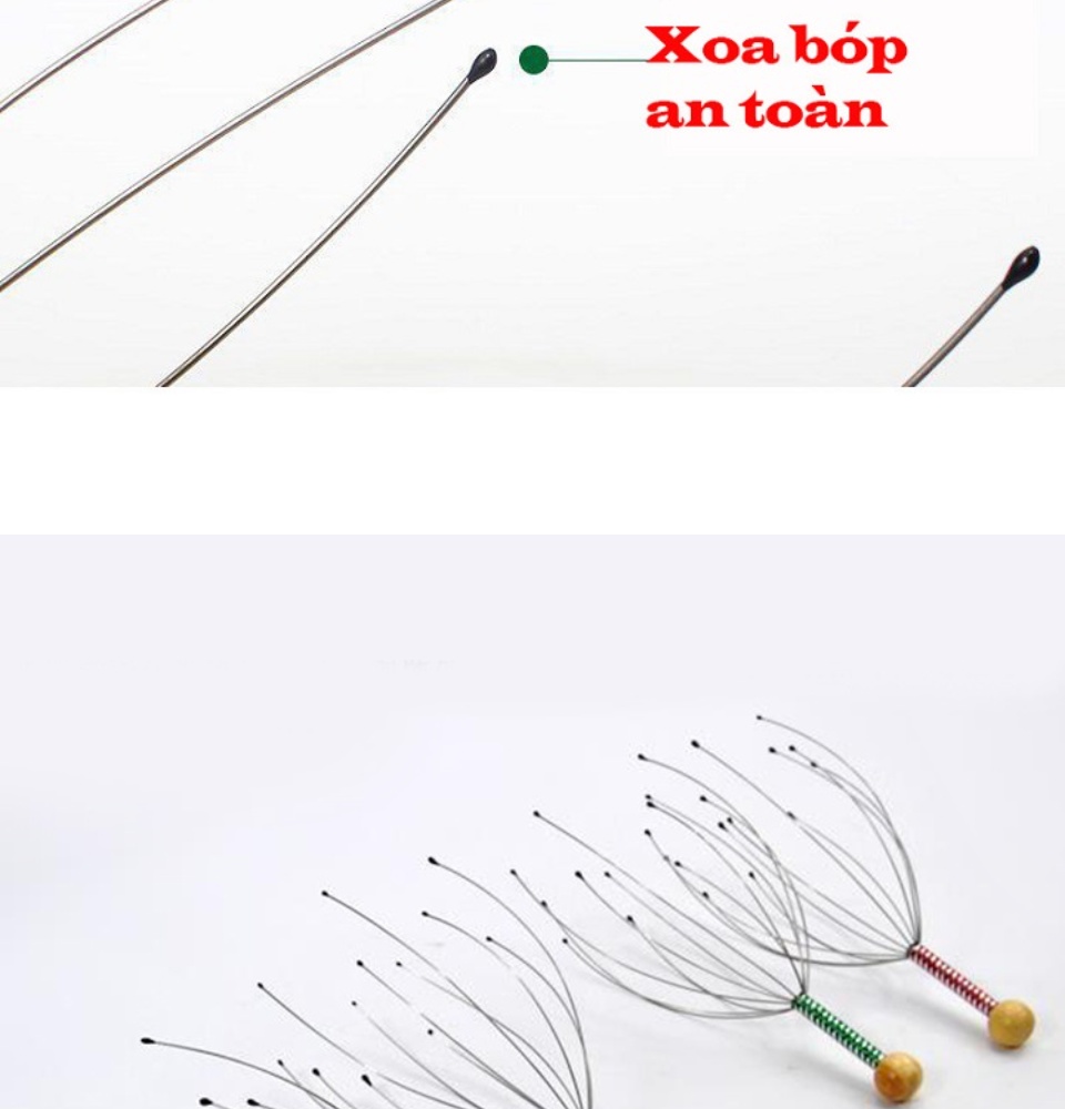 Dụng cụ massage đầu - Dụng cụ mát xa- dụng cụ massage - Cây massage đầu - Cây Massage Đầu Bạch Tuộc Giúp Thư Giãn Giảm Stress