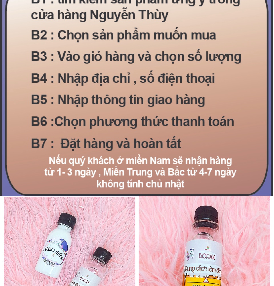 Chất Làm Đông Borax 100Ml Chai Nhựa , Nguyên Liệu Làm Slime Đơn Giản Tại  Nhà , Dung Dịch Làm Đông Slime Tiện Lợi Dễ Dàng , Keo Sữa Làm Slime 100Ml