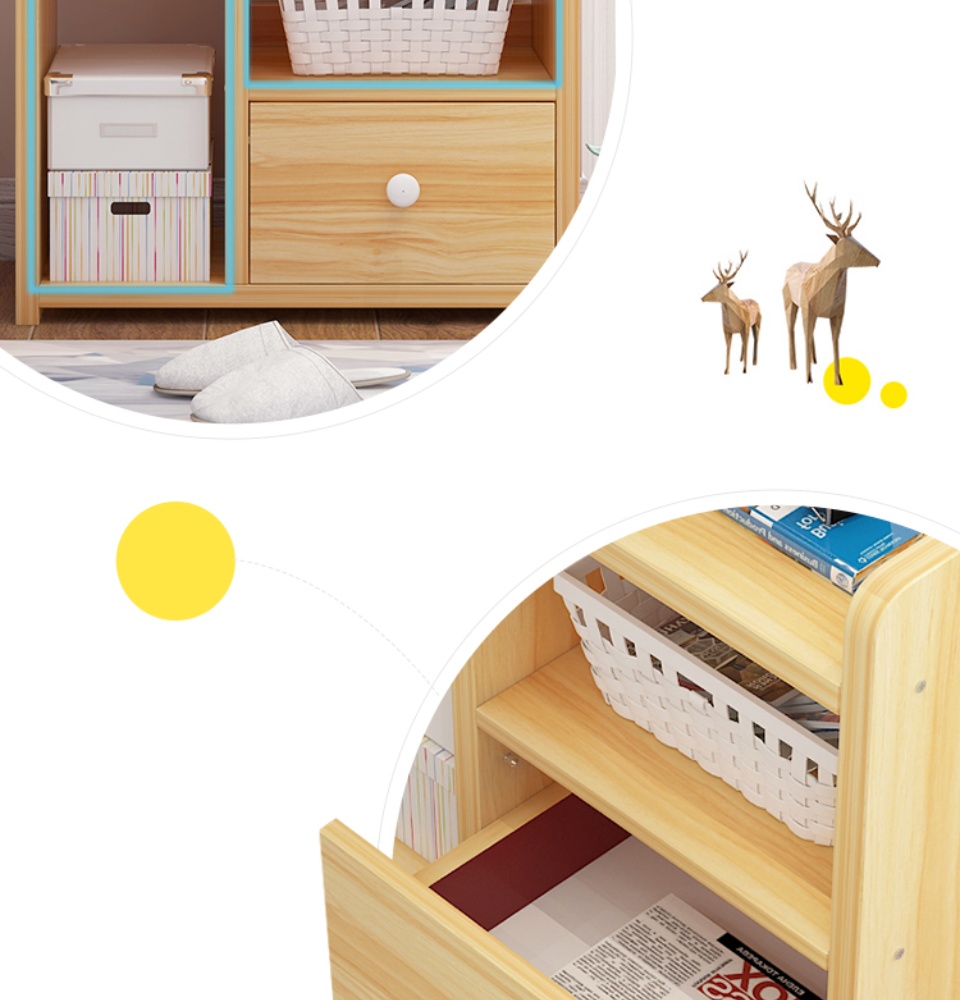 tủ gỗ đầu giường 3 ngăn -kệ để đồ - tủ đầu giường - tủ gỗ để đồ - tủ gỗ đầu giường 3 ngăn - kệ đầu giường - kệ gỗ 3 ngăn cao cấp 6