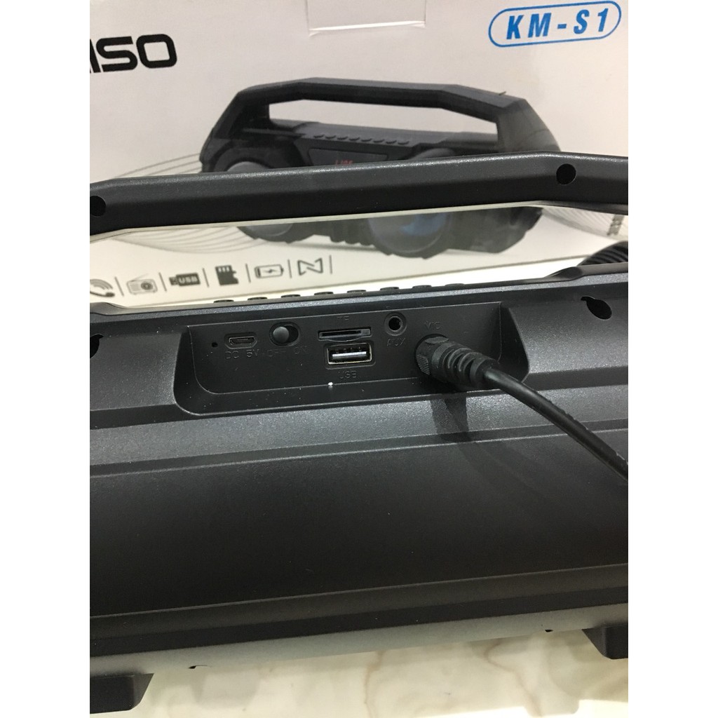 LOA BLUETOOTH KIMISO KM - S1 - S2 LOA BLUETOOTH KARAOKE XÁCH TAY TIỆN LỢI