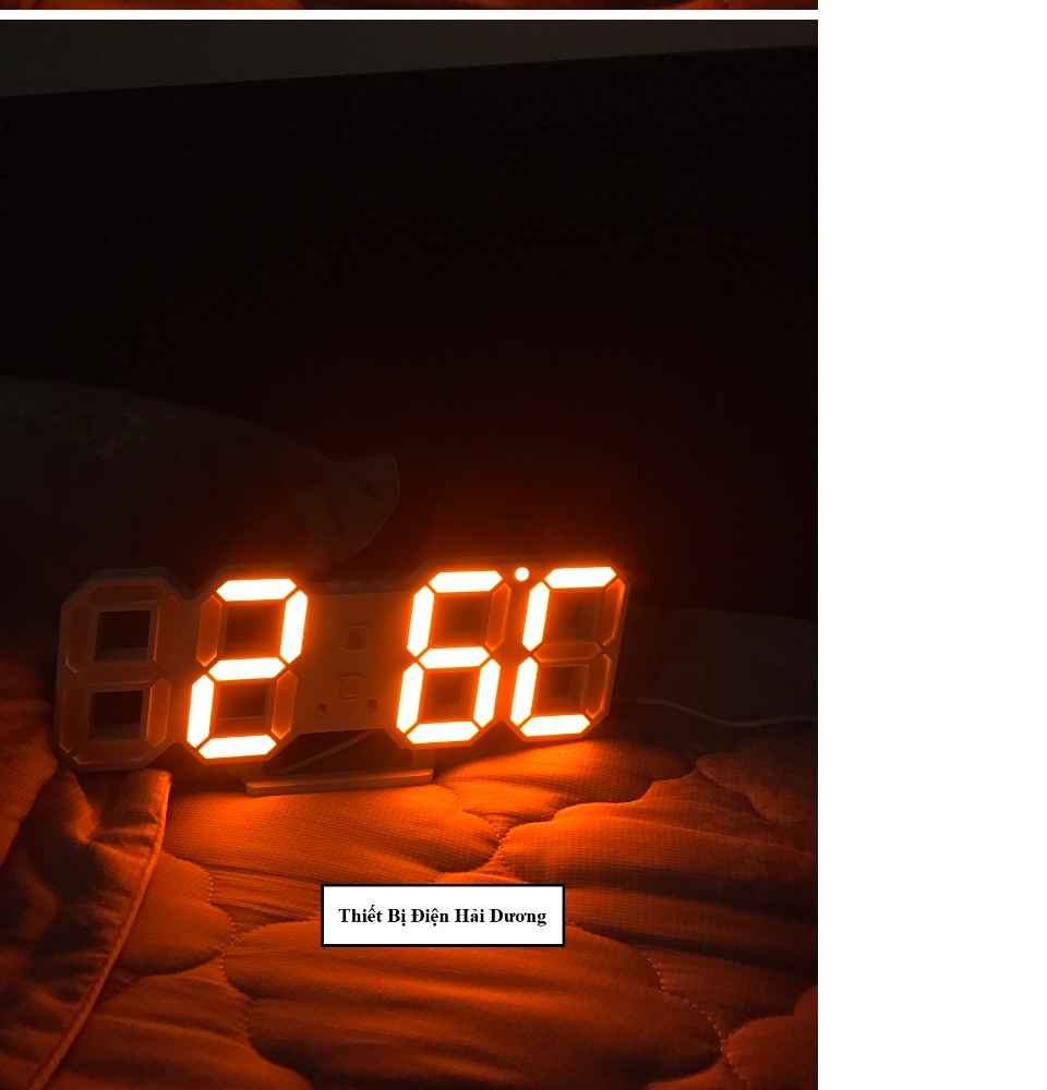 đồng hồ điện tử 3d để bàn hoặc treo tường - báo thức & đo nhiệt độ - tn828 41
